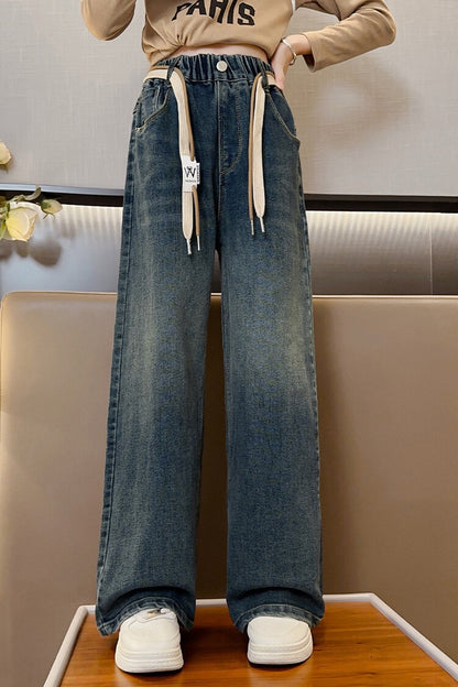 Wide leg jeans