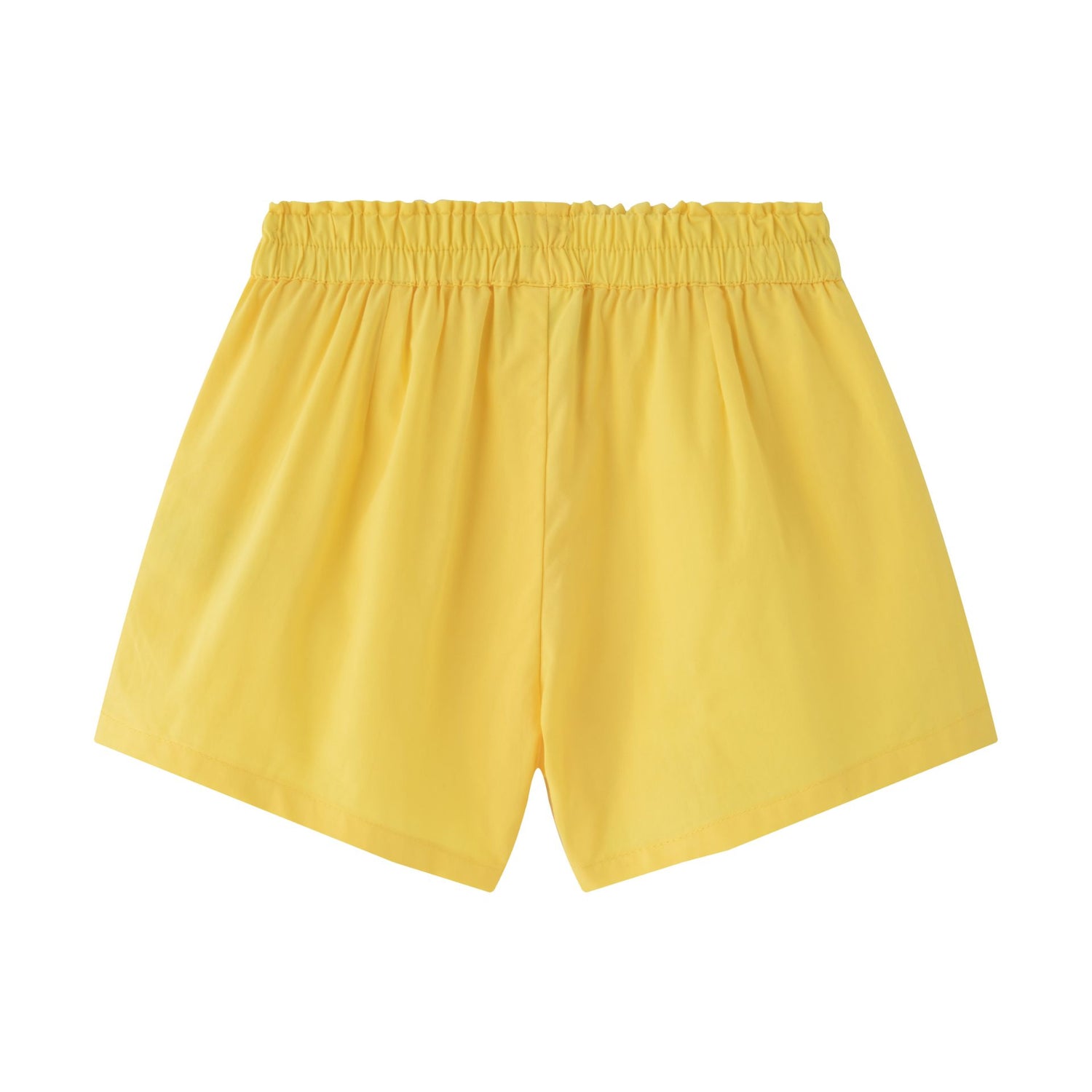 Yellow cotton shorts