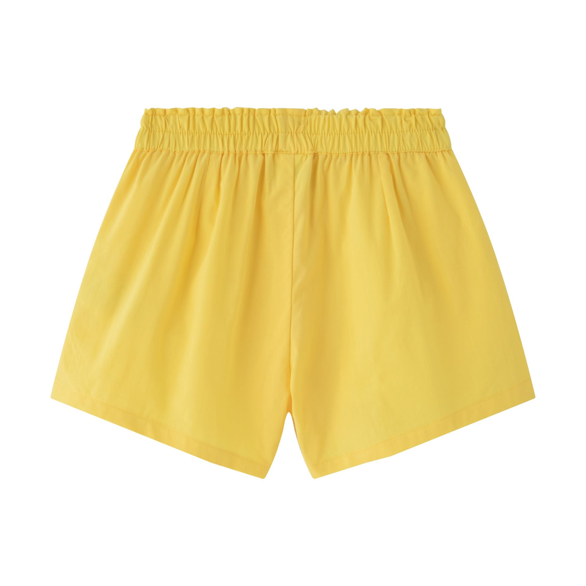 Yellow cotton shorts