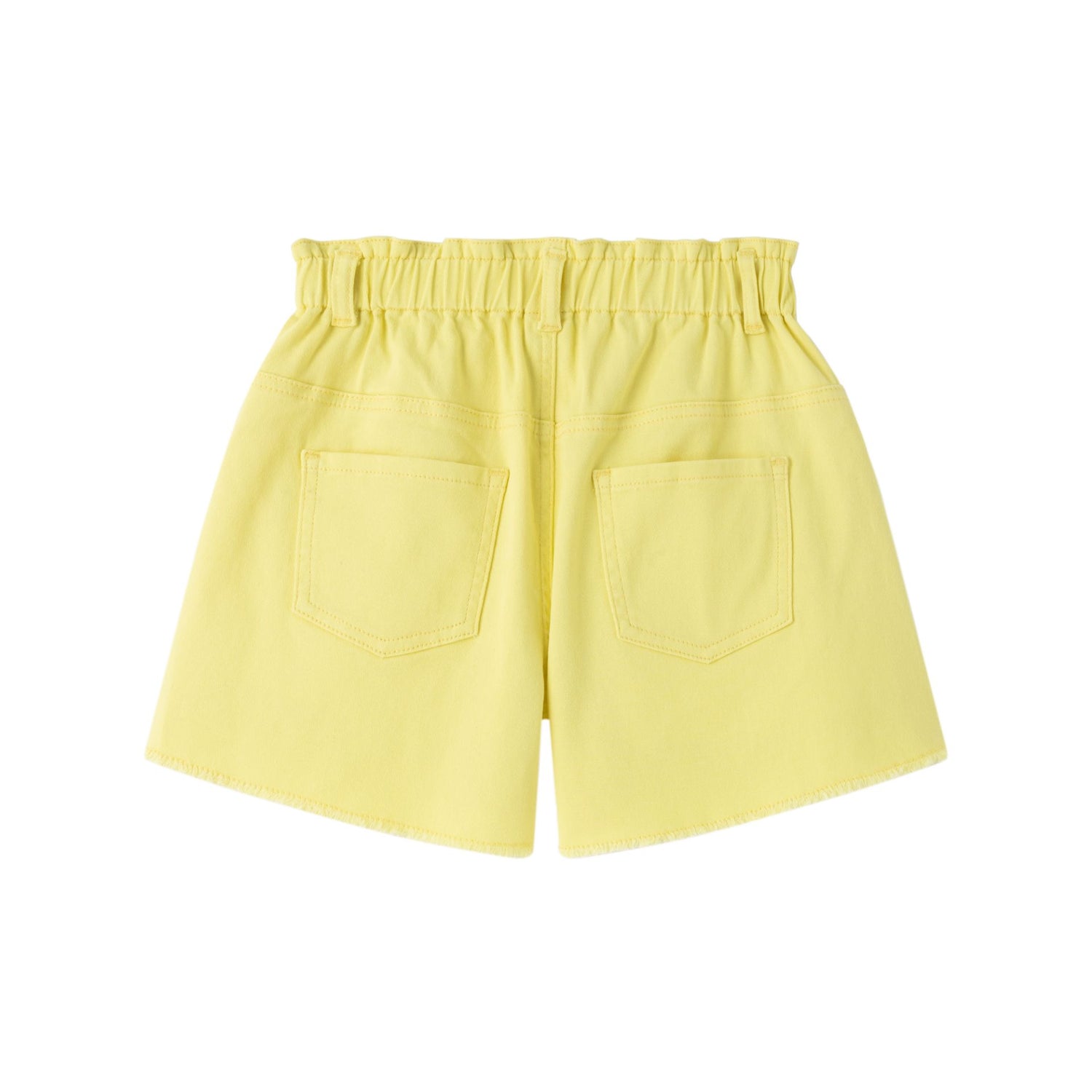 Denim yellow shorts