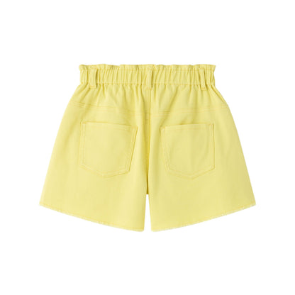 Denim yellow shorts