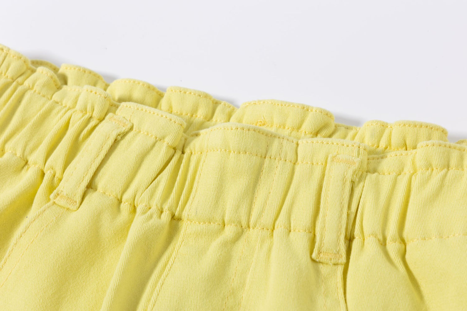 Denim yellow shorts