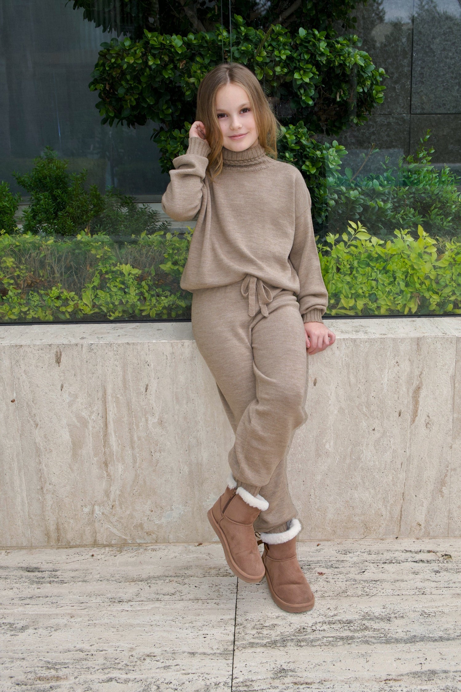 Merino wool joggers