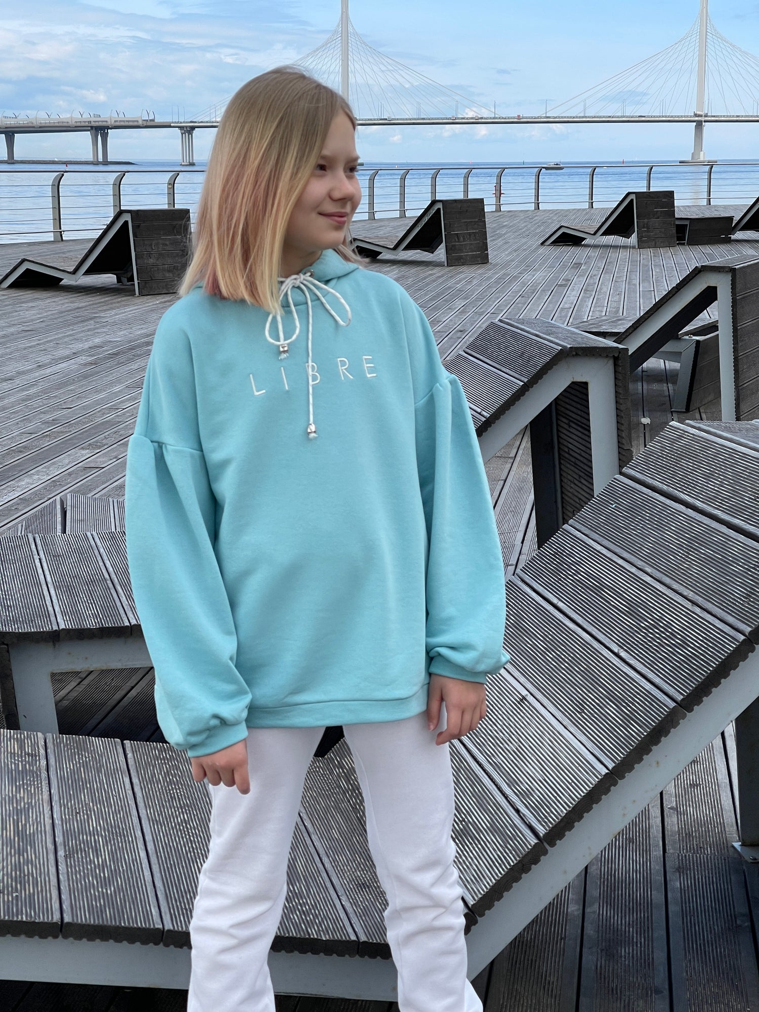 Hoodie with embroidery