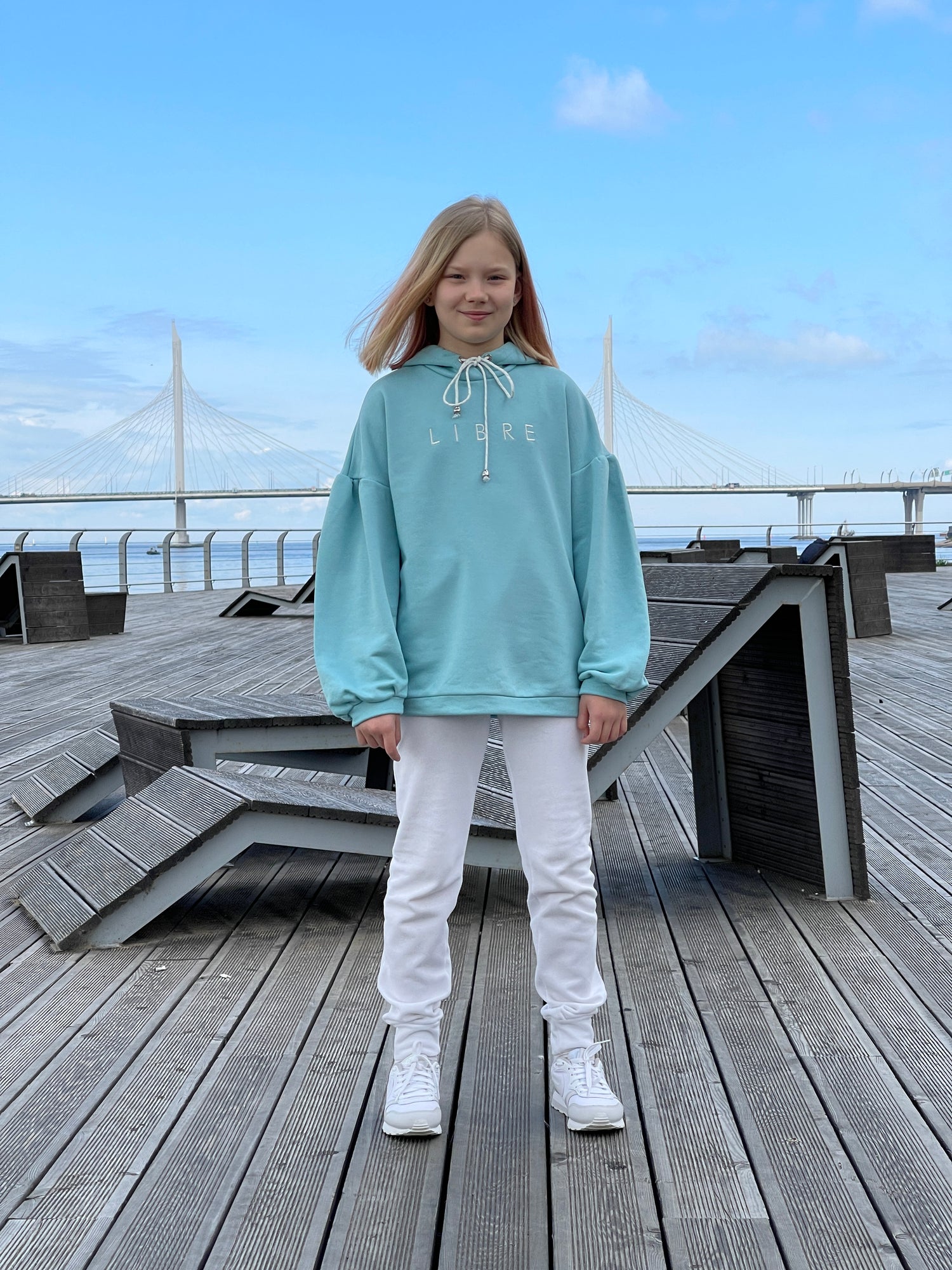 Hoodie with embroidery